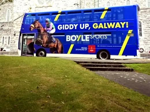 BoyleSports branded bus