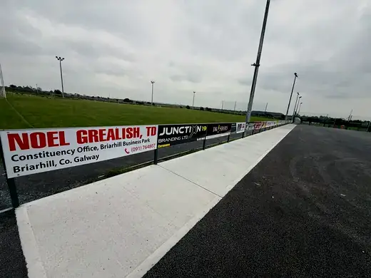 Junction19 pitch-side sponsorship board